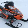 The Electro Tribal sled wrap on an Arctic Cat M Series