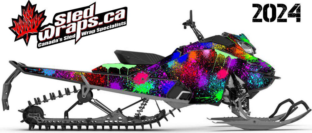 Ski Doo Gen 4 850 Paint Splatter Wrap